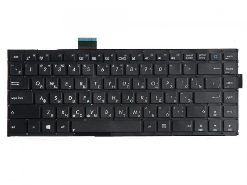Клавиатура для ноутбука Asus F402, F402C, F402CA, X402, X402C, X402CA, VivoBook S400, S400C, S400CA Чёрная, без рамки