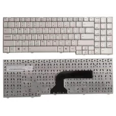 Клавиатура Asus A7, G2, G50, G51, G70, G71, L50, M50, M70, Pro58, X55, X57, X70, X71 Серебряная