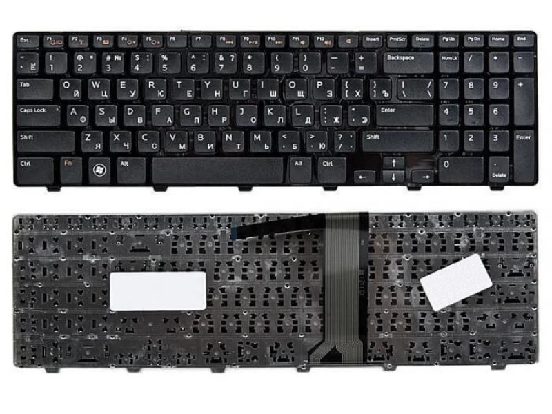 Клавиатура для ноутбука Dell Inspiron 15R N5110, M5110, M511R Черная, с рамкой