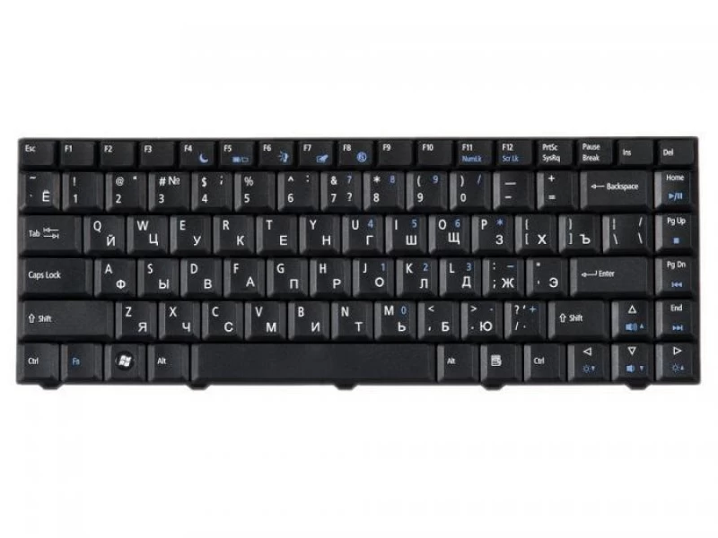 Клавиатура для ноутбука Acer Aspire 4332, 4732, eMachines D500, D520, D700, D720, E520, E700, E720, M575 черная