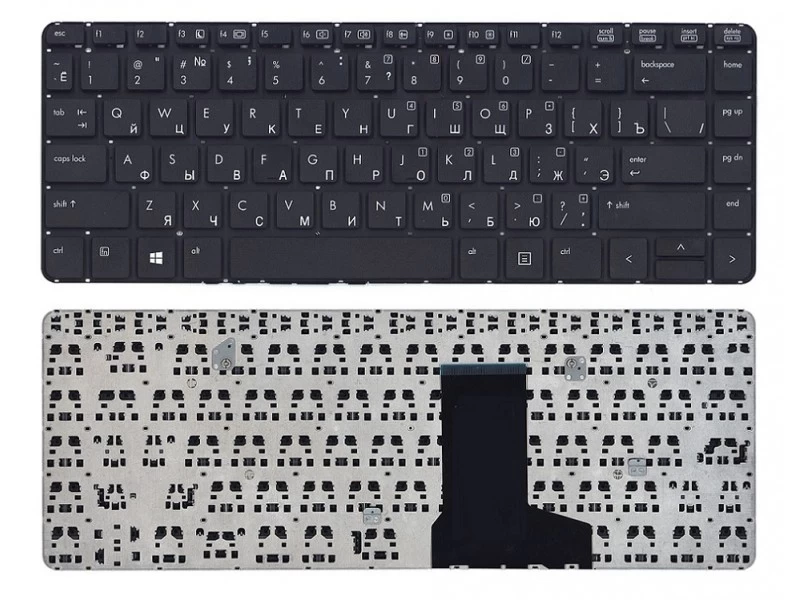 Клавиатура для ноутбука HP ProBook 430 G0, 430 G1 чёрная, без рамки