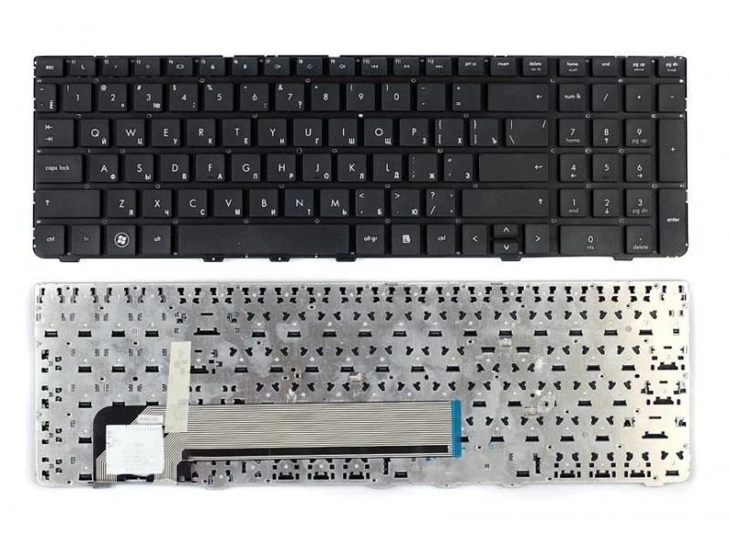 Клавиатура для ноутбука HP ProBook 4530s, 4535s, 4730s чёрная, без рамки