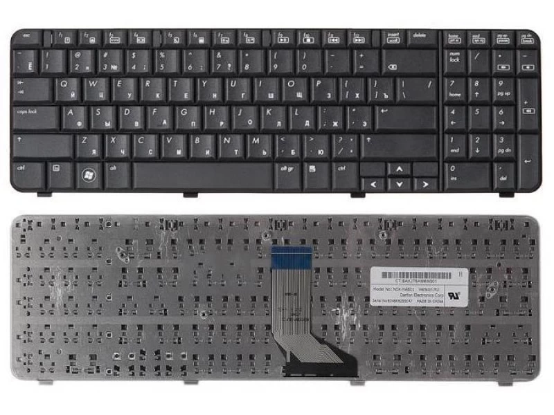Клавиатура для ноутбука HP Compaq Presario CQ61, CQ61-100, CQ61-200, CQ61-300, CQ61-400, CQ61Z, CQ61Z-300, CQ61Z-400, HP G61, G61-100, G61-200, G61-300, G61-400, G61-500, G61-600 Черная