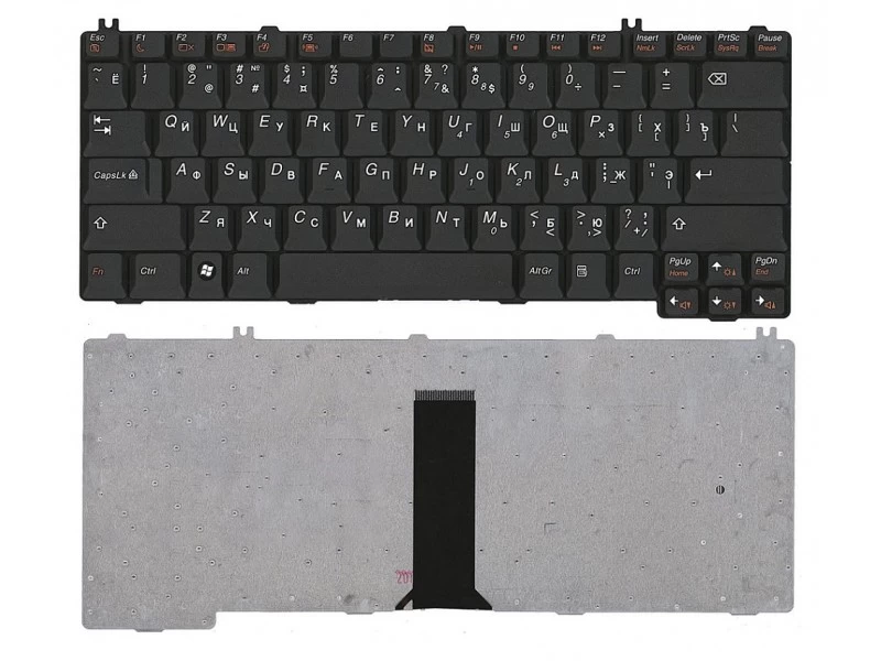 Клавиатура для ноутбука Lenovo IdeaPad 3000, C430, C510, G230, G430, G450, G455, G530, N200, N500, U330, V450, Y330, Y430, Y500, Y510, Y520, Y530, Y710, Y730 чёрная
