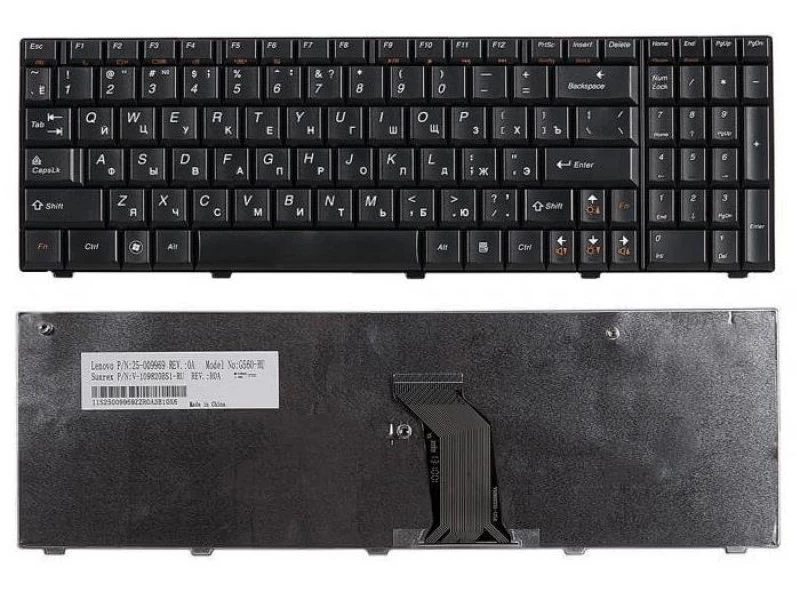 Клавиатура для ноутбука Lenovo IdeaPad G560, G560a, G560e, G565, G565a Черная
