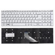 Клавиатура Gateway NV55, NV57, NV75, Packard Bell Easynote LS11, LS13, LS44, LV11, LV44, TS11, TS13, TS44, TS45, TSX62, TSX66, TV11, TV43, TV44, NK.I171S.02C белая, без рамки