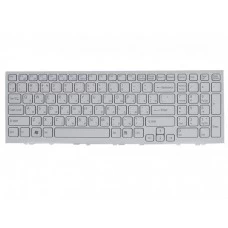 Клавиатура Sony Vaio VPC-EH, VPCEH, 9Z.N5CSQ.301 белая с рамкой