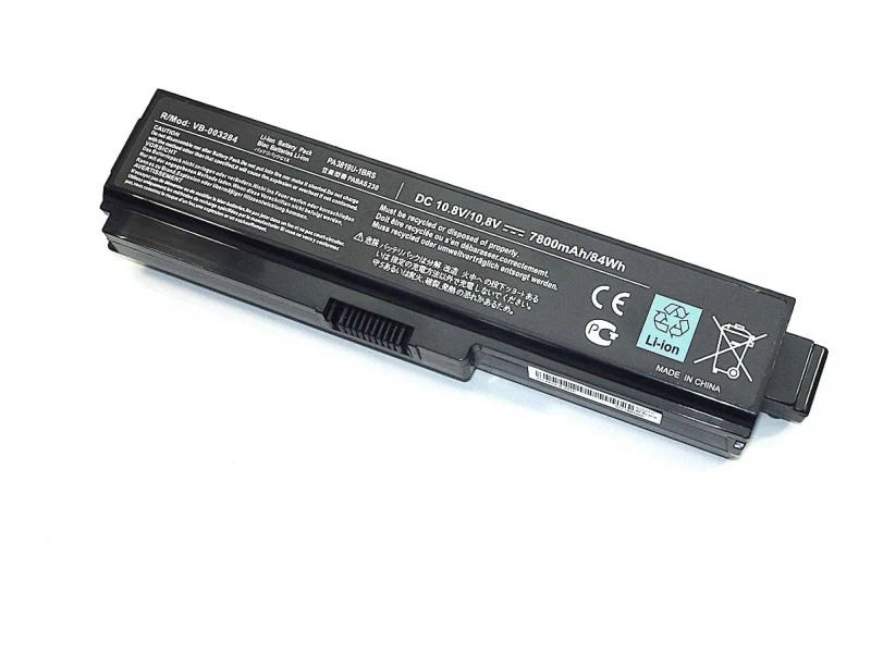 Аккумулятор, батарея для ноутбука Toshiba Satellite A660, C640, C650, C655, C660, C670, L650, L660, L670, L730, L750, L755, L770, L775, P750, P770, U400, U500, PA3634U-1BAS (Li-Ion 7800mAh, 10.8V) OEM
