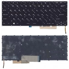 Клавиатура MSI GS30, GS32, GS40, GS43, GS43VR, HMB3709SMA12 Черная, без рамки, с подсветкой