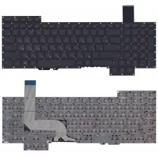 Клавиатура Asus ROG G751, G751J, G751JL, G751JM, G751JT, G751JY, 0KNB0-E601RU00 Чёрная, без рамки, с подсветкой