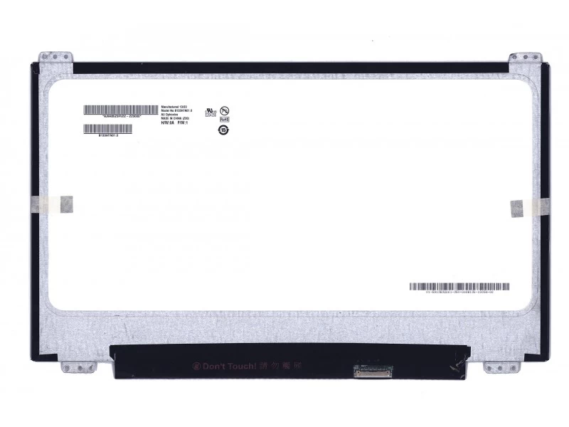 Матрица, экран, дисплей для ноутбука 13.3" B133HTN01.0 1920x1080 (Full HD), TN, 30pin eDP, Slim, Глянцевая