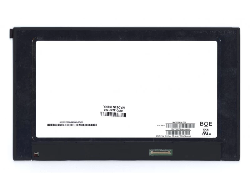 Матрица, экран, дисплей для ноутбука 13.3" NV133FHM-T0A 1920x1080 (Full HD), ADS, 40pin eDP, UltraSlim, Матовая