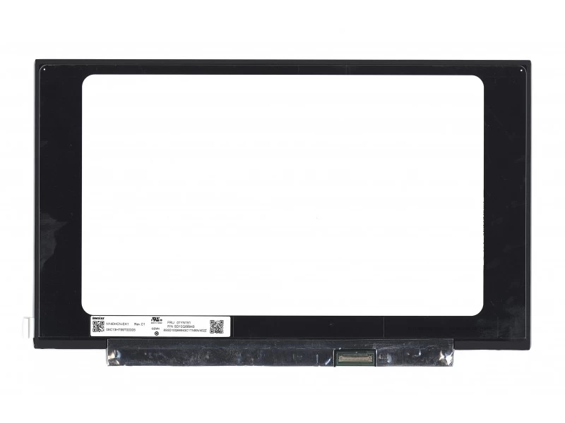 Матрица, экран, дисплей для ноутбука 14.0" N140HCN-EA1 1920x1080 (Full HD), AAS, 40pin eDP, Slim, Матовая