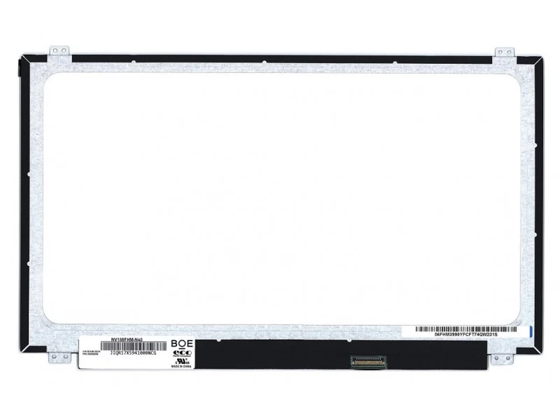 Матрица, экран, дисплей для ноутбука 15.6" NV156FHM-N46 1920x1080 (Full HD), ADS, 30pin eDP, Slim, Глянцевая