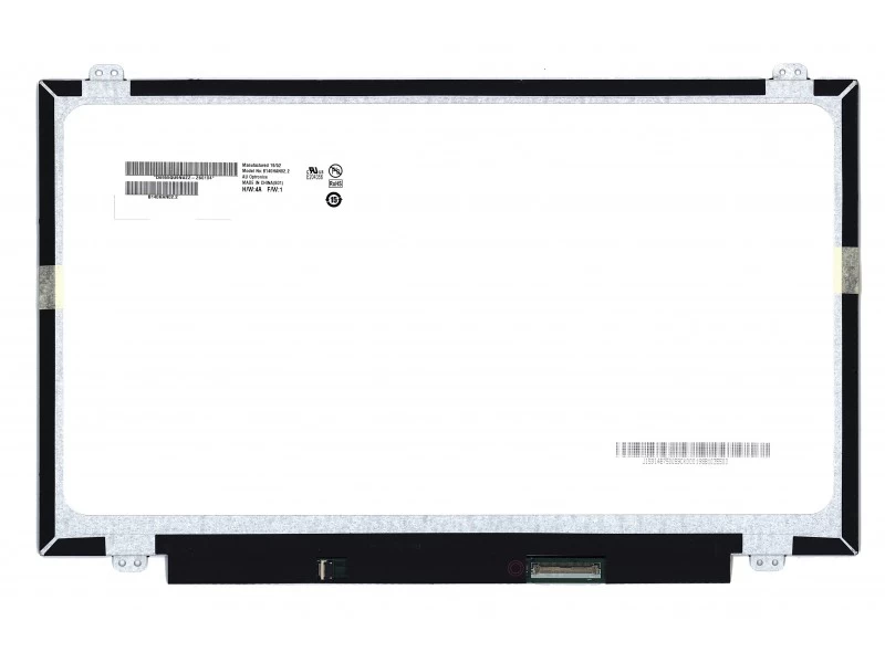 Матрица, экран, дисплей для ноутбука 14.0" B140HAN02.2 1920x1080 (Full HD), AHVA, 40pin eDP, Slim, Глянцевая