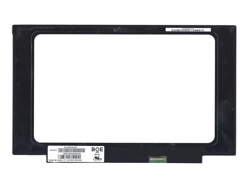 Матрица, экран, дисплей для ноутбука 14.0" NT140FHM-N47 1920x1080 (Full HD), TN, 30pin eDP, Slim, Матовая