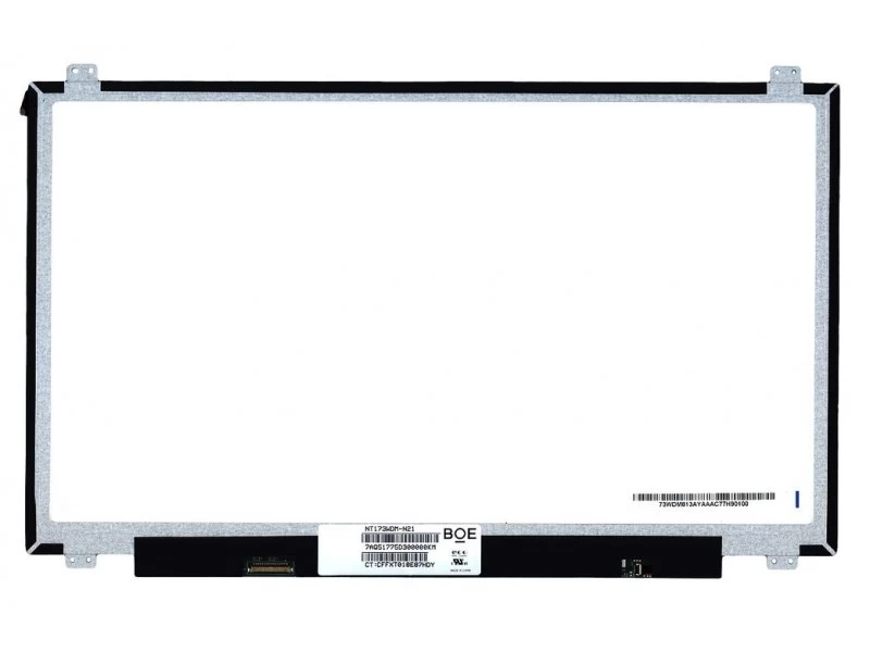 Матрица, экран, дисплей для ноутбука 17.3" NT173WDM-N21 1600x900 (HD+), TN, 30pin eDP, Slim, Матовая