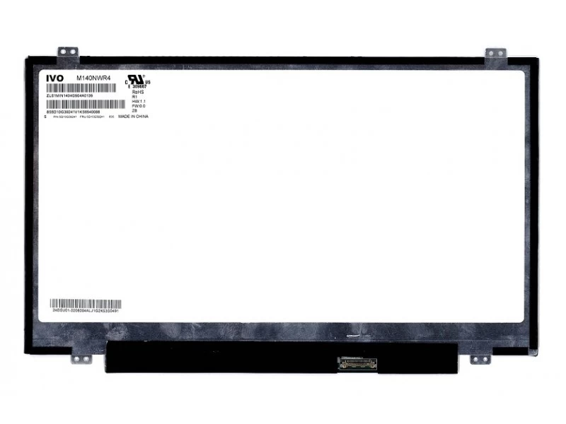 Матрица, экран, дисплей для ноутбука 14.0" M140NWR4 R1 1366x768 (HD), TN, 30pin eDP, Slim, Матовая