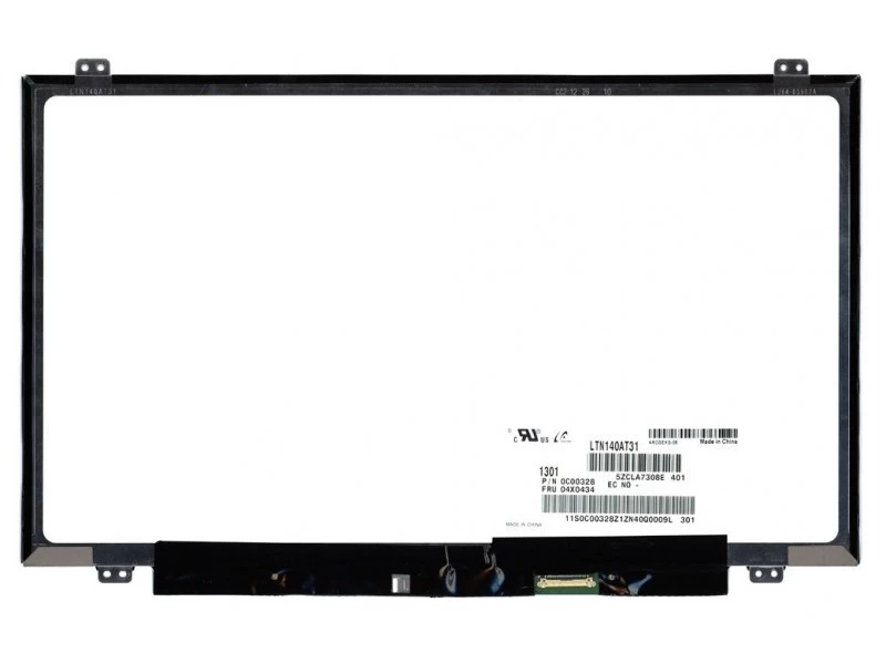 Матрица, экран, дисплей для ноутбука 14.0" LTN140AT31-401 1366x768 (HD), TN, 30pin eDP, Slim, Матовая