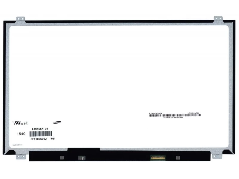 Матрица, экран, дисплей для ноутбука 15.6" LTN156AT39 1366x768 (HD), TN, 30pin eDP, Slim, Глянцевая