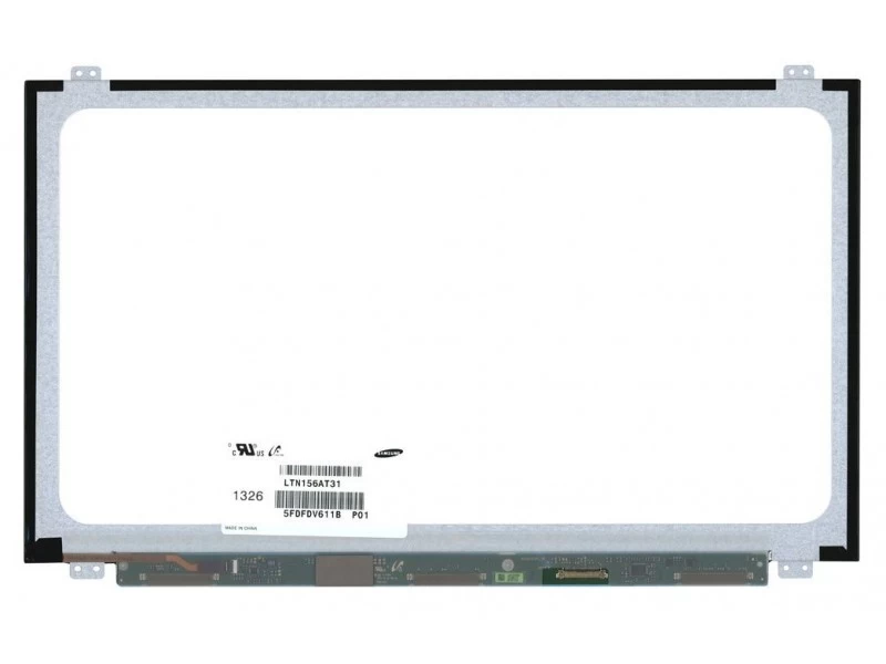Матрица, экран, дисплей для ноутбука 15.6" LTN156AT31 1366x768 (HD), TN, 30pin eDP, Slim, Глянцевая