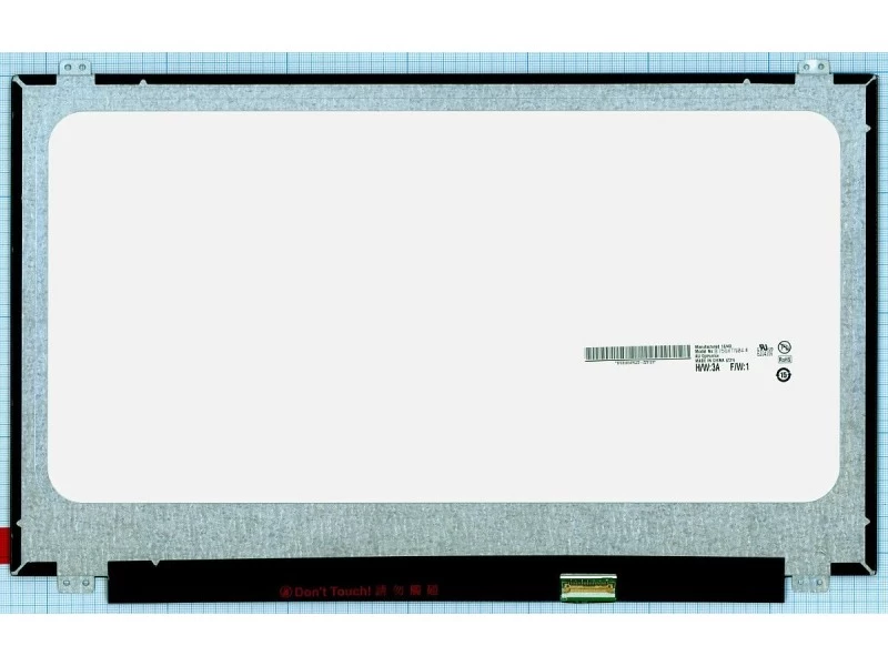 Матрица, экран, дисплей для ноутбука 15.6" B156XTN04.6 1366x768 (HD), TN, 30pin eDP, Slim, Матовая