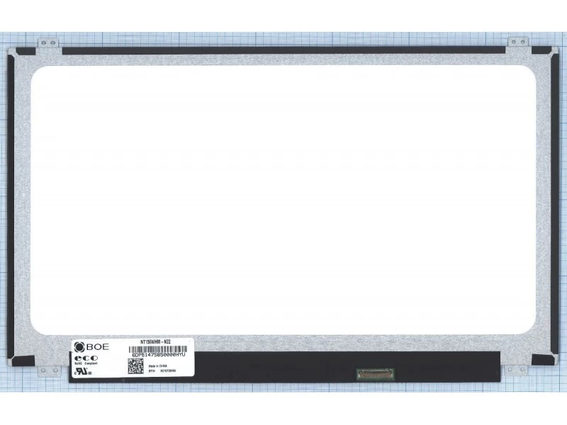 Матрица, экран, дисплей для ноутбука 15.6" NT156WHM-N22 1366x768 (HD), TN, 30pin eDP, Slim, Матовая