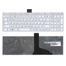 Клавиатура Toshiba Satellite C850D, C855D, C870D, C875D, L850D, L855D, L870D, L875D, P870D, P875D, P850D, P855D, P870D, P875D, Qosmio X870, X875, NSK-TVBSU 01 Белая, c белой рамкой