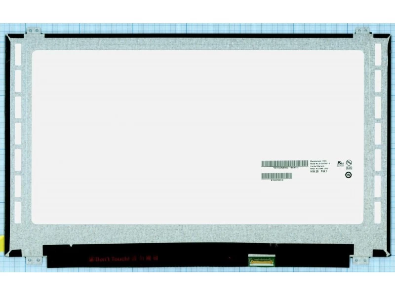 Матрица, экран, дисплей для ноутбука 15.6" B156HTN03.8 1920x1080 (Full HD), TN, 30pin eDP, Slim, Матовая