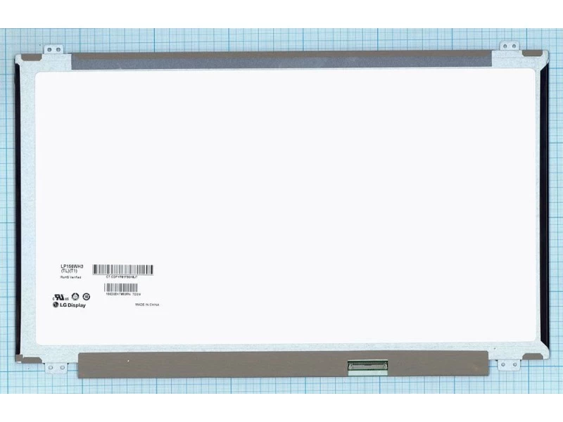 Матрица, экран, дисплей для ноутбука 15.6" LP156WH3(TL)(T1), LP156WH3 (TL)(T1), LP156WH3-TLT1 1366x768 (HD), TN, 40pin, Slim, Матовая