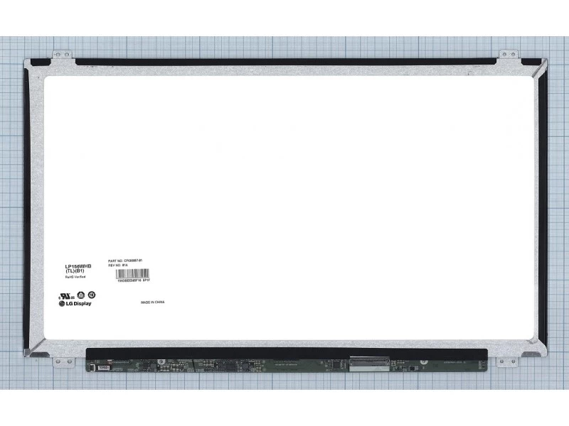 Матрица, экран, дисплей для ноутбука 15.6" LP156WHB(TL)(B1), LP156WHB (TL)(B1), LP156WHB-TLB1 1366x768 (HD), TN, 40pin, Slim, Матовая