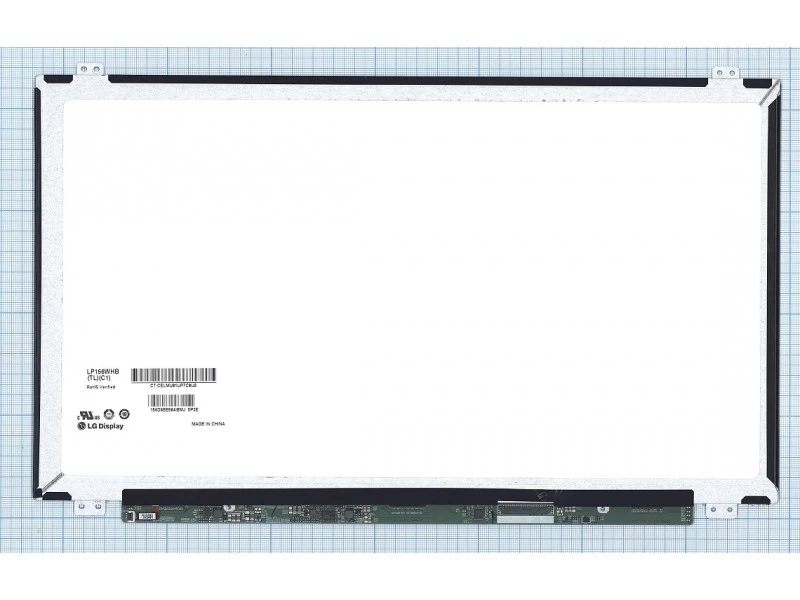 Матрица, экран, дисплей для ноутбука 15.6" LP156WHB(TL)(C1), LP156WHB (TL)(C1), LP156WHB-TLC1 1366x768 (HD), TN, 40pin, Slim, Глянцевая