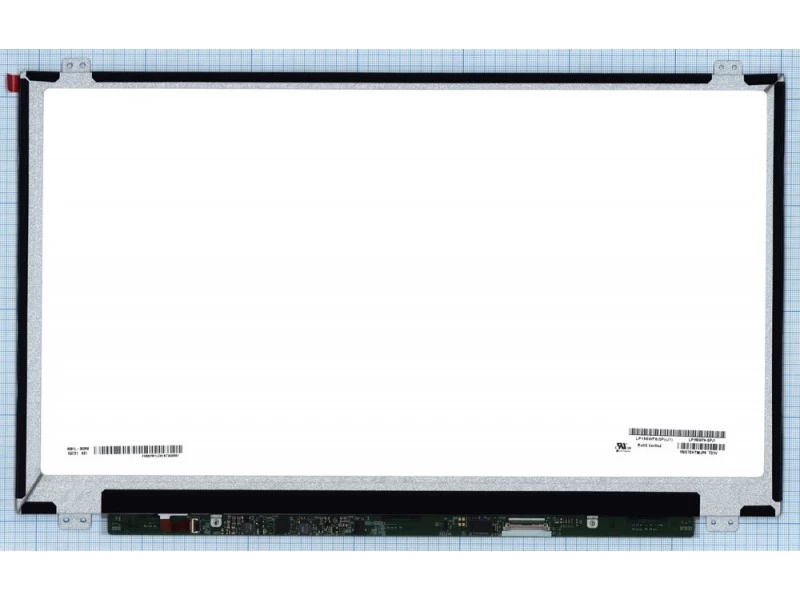 Матрица, экран, дисплей для ноутбука 15.6" LP156WF6(SP)(J1), LP156WF6 (SP)(J1), LP156WF6-SPJ1 1920x1080 (Full HD), IPS, 30pin eDP, Slim, Глянцевая