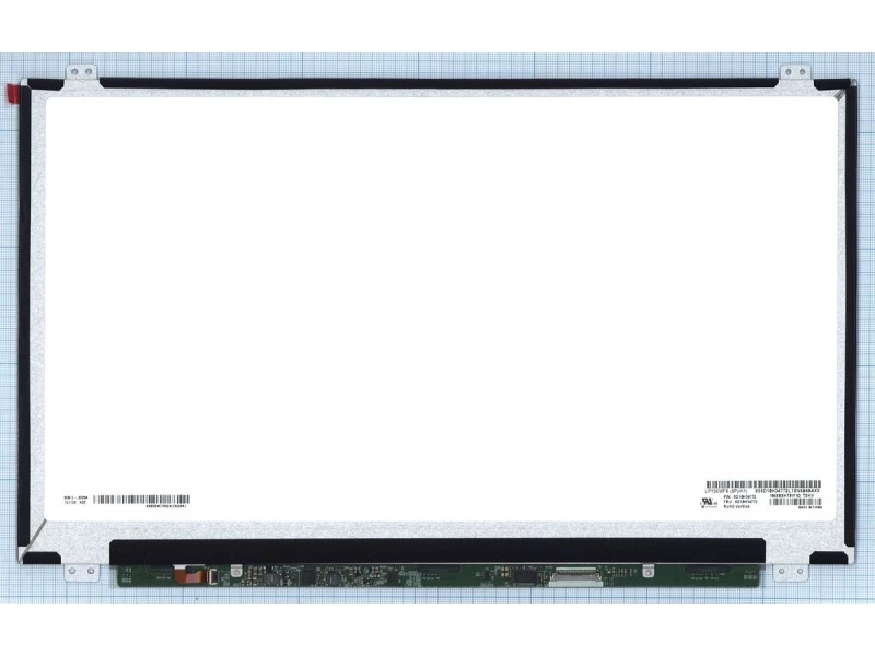 Матрица, экран, дисплей для ноутбука 15.6" LP156WF6(SP)(K1), LP156WF6 (SP)(K1), LP156WF6-SPK1 1920x1080 (Full HD), IPS, 30pin eDP, Slim, Матовая