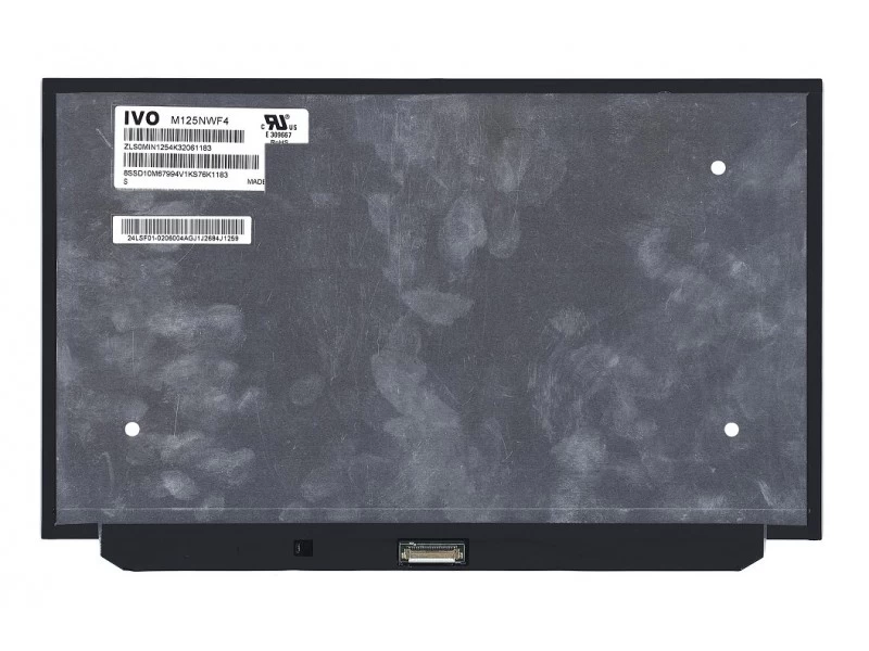 Матрица, экран, дисплей для ноутбука 12.5" M125NWF4 R0 1920x1080 (Full HD), IPS, 30pin eDP, Slim, Глянцевая