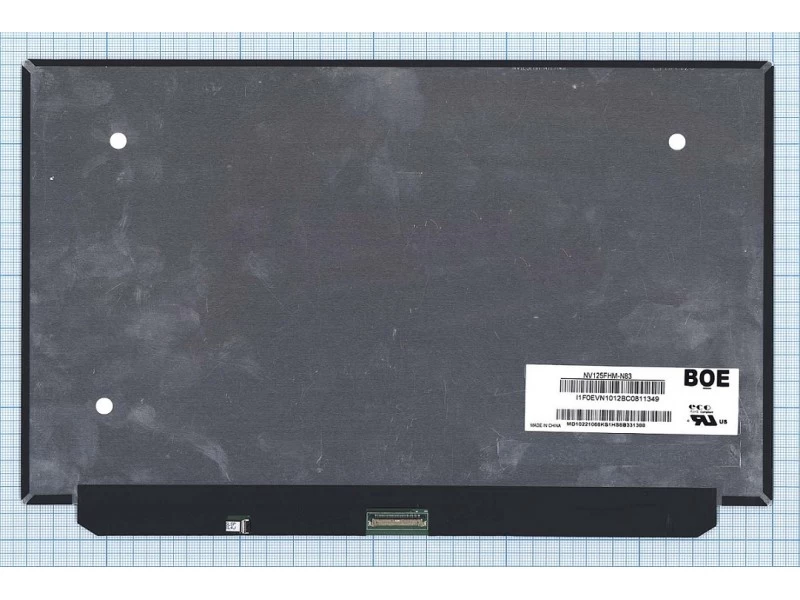 Матрица, экран, дисплей для ноутбука 12.5" NV125FHM-N83 1920x1080 (Full HD), ADS, 30pin eDP, Slim, Матовая