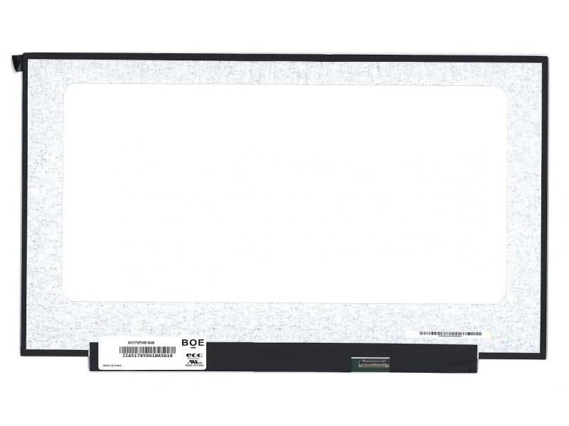 Матрица, экран, дисплей для ноутбука 17.3" NV173FHM-N46 1920x1080 (Full HD), ADS, 30pin eDP, Slim, Матовая