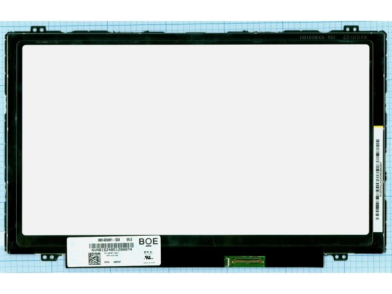 Матрица, экран, дисплей для ноутбука 14.0" HB140WH1-504 1366x768 (HD), TN, 40pin eDP, Slim, Глянцевая