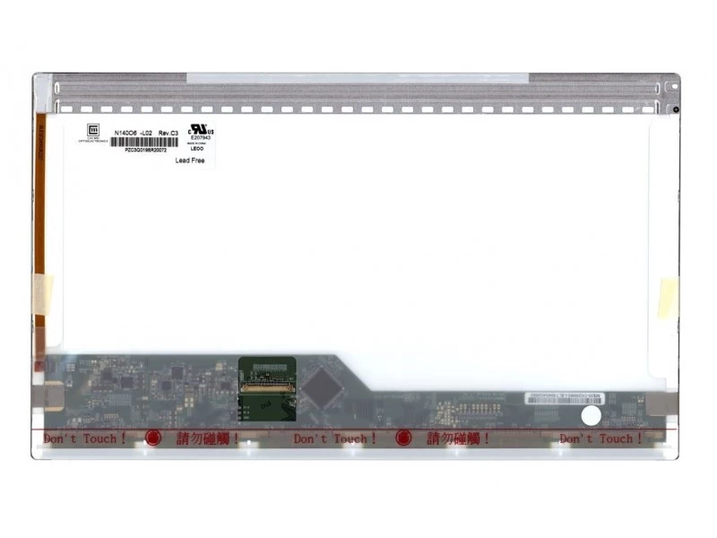 Матрица, экран, дисплей для ноутбука 14.0" N140O6-L02 1600x900 (HD+), TN, 40pin, Глянцевая