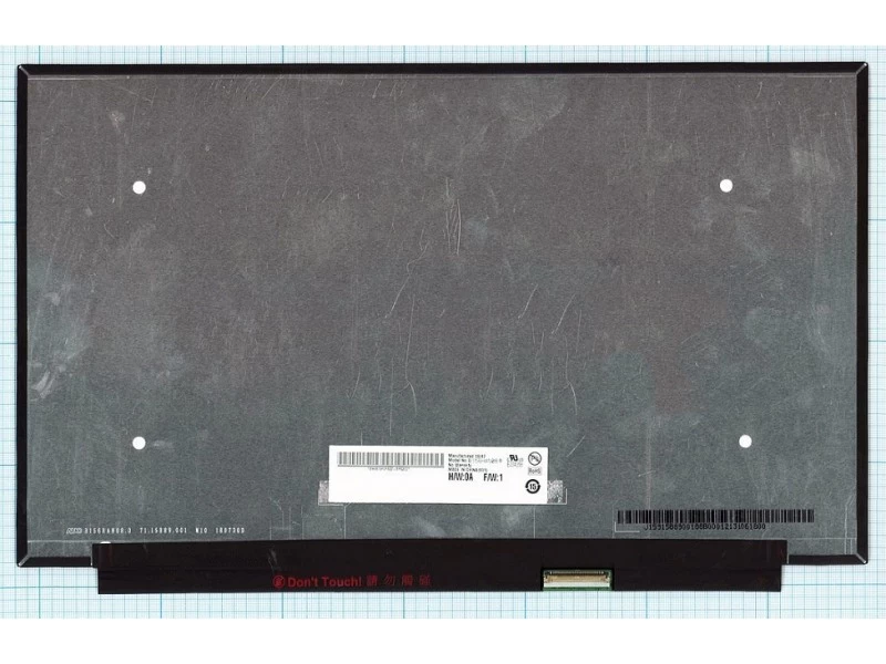 Матрица, экран, дисплей для ноутбука 15.6" B156HAN08.0 1920x1080 (Full HD), AHVA, 144Hz, 40pin eDP, Slim, Матовая