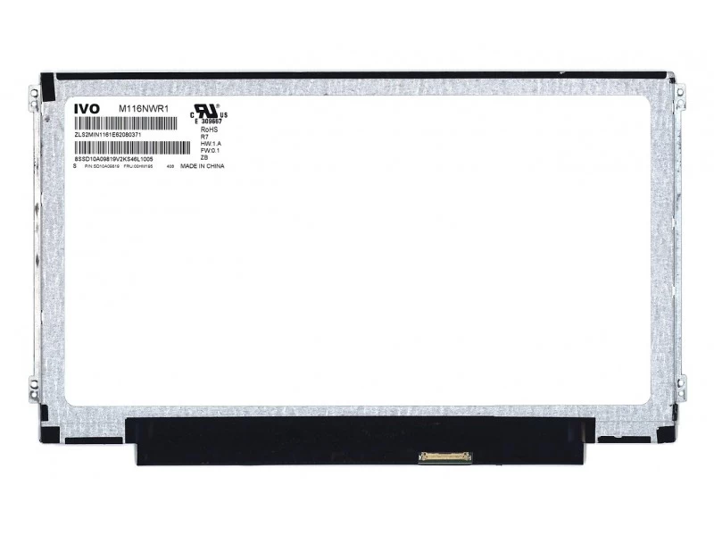 Матрица, экран, дисплей для ноутбука 11.6" M116NWR1 R7 1366x768 (HD), TN, 30pin eDP, Slim, Матовая