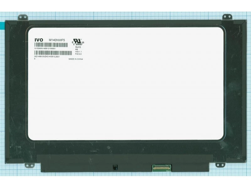 Матрица, экран, дисплей для ноутбука 14.0" M140NWF5 R8 1920x1080 (Full HD), IPS, 30pin eDP, Slim Матовая