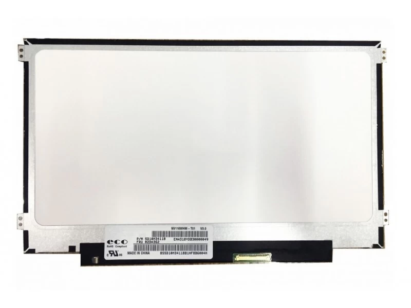 Матрица, экран, дисплей для ноутбука 11.6" NV116WHM-T01 1366x768 (HD), ADS, 40pin eDP, Slim, Глянцевая