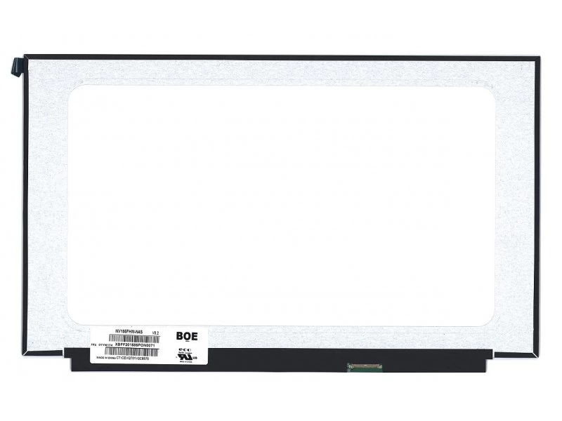 Матрица, экран, дисплей для ноутбука 15.6" NV156FHM-N4S 1920x1080 (Full HD), ADS, 30pin eDP, Slim, Матовая