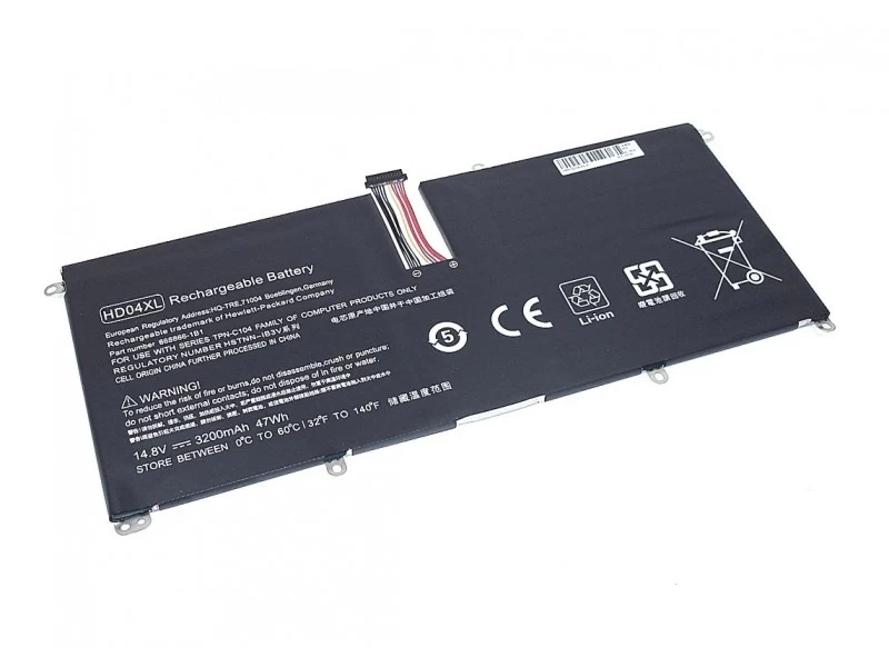 Аккумулятор, батарея для ноутбука HP Envy Spectre Ultrabook XT 13-2000, 13-2100, 13-2200, 13-2300, XT Pro 13-b000 Li-Ion 3200mAh, 14.8V OEM
