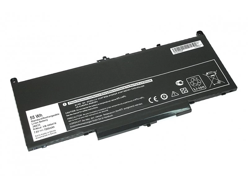 Аккумулятор, батарея для ноутбука Dell Latitude 12 E7270, 14 E7470 Li-Ion 6800mAh, 7.6V OEM