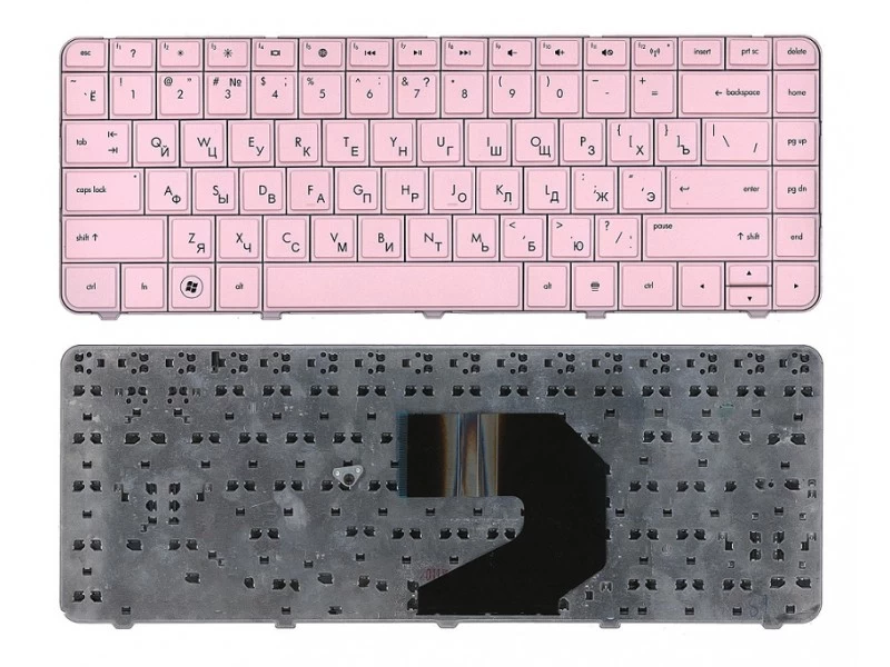 Клавиатура для ноутбука HP 240, 245, 250, 255, 430, 435, 450, 455, 630, 635, 650, 655, Pavilion g6-1000, g6-1100, g6-1200, g6-1300, Compaq Presario CQ43, CQ45, CQ57, CQ58 Розовая