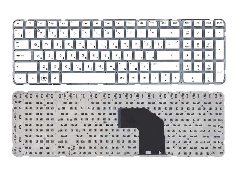 Клавиатура для ноутбука HP Pavilion G6-2000, G6-2100, G6-2200, G6-2300 Белая, без рамки