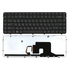 Клавиатура HP Pavilion dv6-3000, dv6-3100, dv6-3200, dv6-3300, 625574-251 Чёрная, с подсветкой