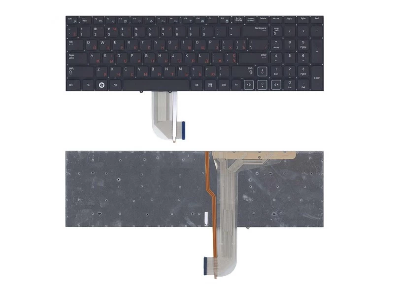 Клавиатура для ноутбука Samsung RC730, RF710, RF711, NP-RC730, ‎NP-RF710, NP-RF711 с подсветкой